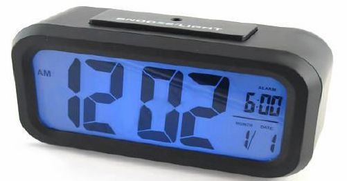 led digital alarm table clock large lcd with light control 01