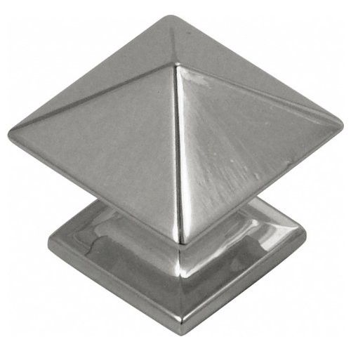   P3014 14 Bright Nickel Polished Chrome Square Cabinet Knob Door Pull