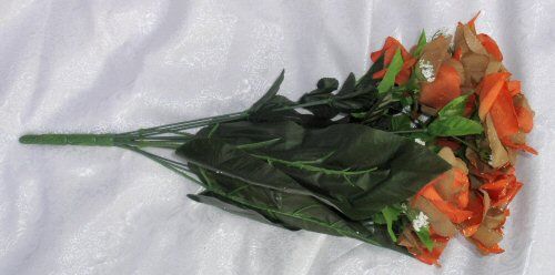   ~ BROWN COGNAC MIX Soft Silk Wedding Flowers Bouquets Centerpieces