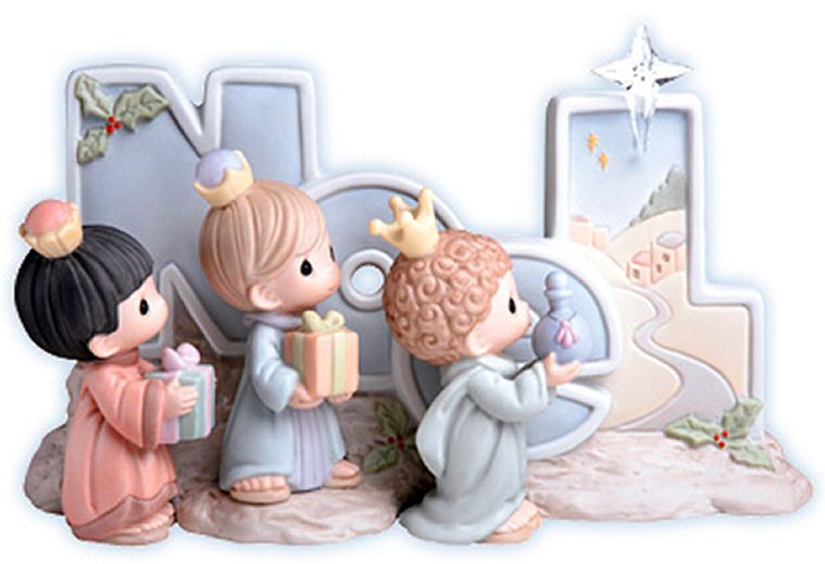 Enhance your Nativity scene with three of the cutest kings around 