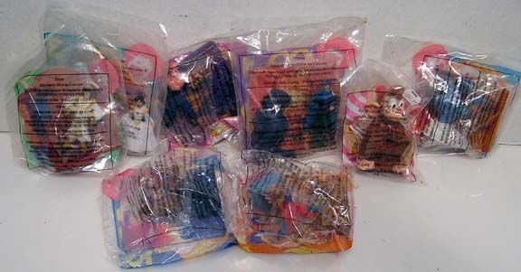 Disney ALADDIN McDonalds Fast Food Toy Set of 8  