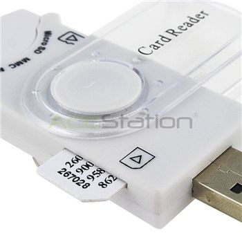 USB Card Reader Writer for Cell Phone SIM Card SD MMC  