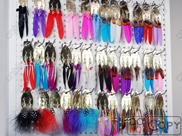 72pairs wholesale jewelry lots Mixed natural pheasant long feather 