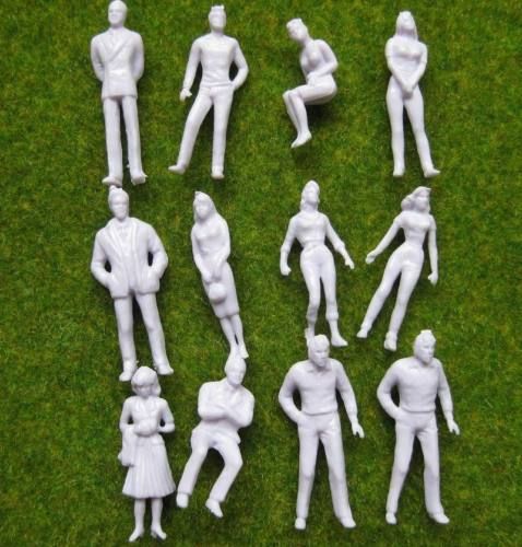 P50B 100pcs Model Trains 150 Scale WHITE Figures O  