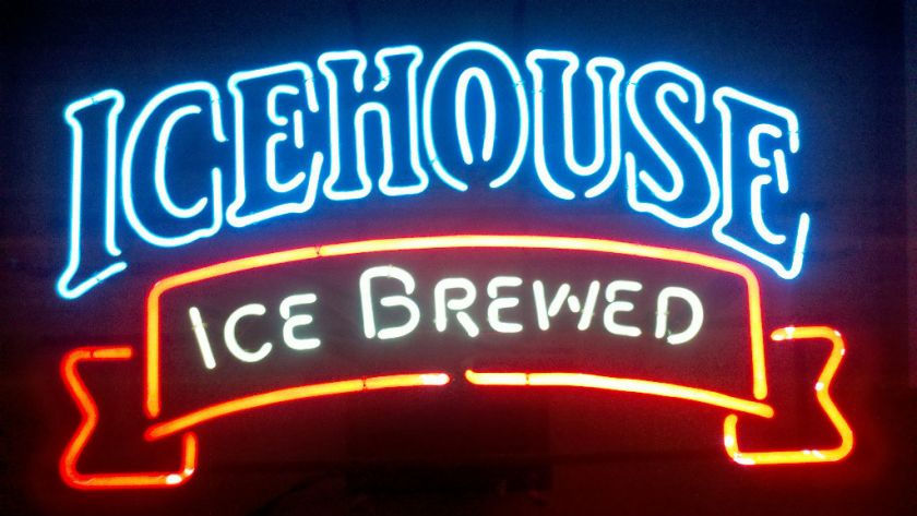 AUTHENTIC ICEHOUSE BEER NEON SIGN BAR LIGHT ICE HOUSE  