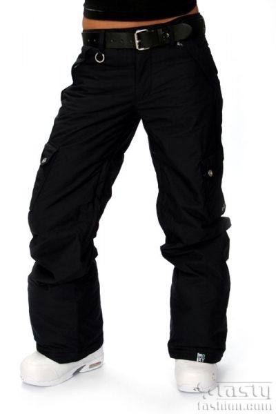 ROXY Ski Snowboard Trousers Pants + Belt BLACK or MOSS  