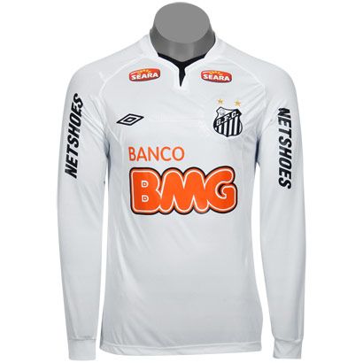   UMBRO 2011 HOME LONG SLEEVE N°11 NEYMAR JR   JERSEY SHIRT  