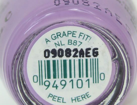 OPI Nail Polish Lacquer A Grape Fit .5 oz Lavender Purple Lilac NEW 