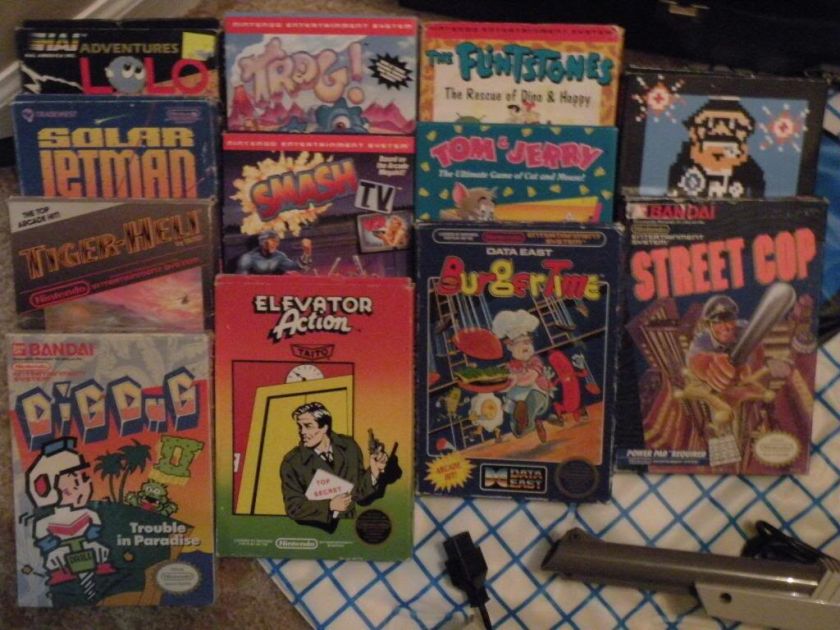 The End All Original Nintendo NES CIB Lot 41 Rare Games Power Pad R.O 