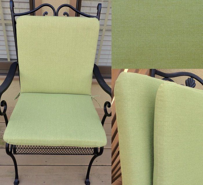 OUTDOOR PATIO SEAT w/ BACK CHAIR ROCKER CUSHION SET  