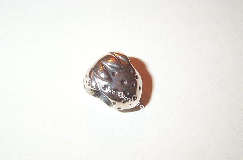 Pandora Retired Silver Strawberry Bead Charm  