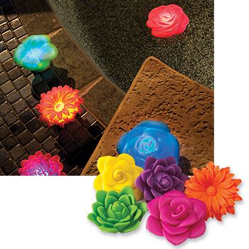 these elegant light up flowers bring colorful glowing beauty to