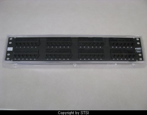 Tyco / Amp 48 pt Cat5e Patch Panel 406331 1 ~STSI 609613930669  