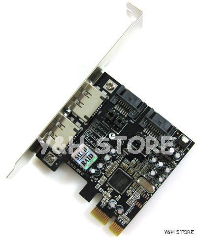 SATA II 2 eSATA II to PCI E PCI Express RAID Adapter  