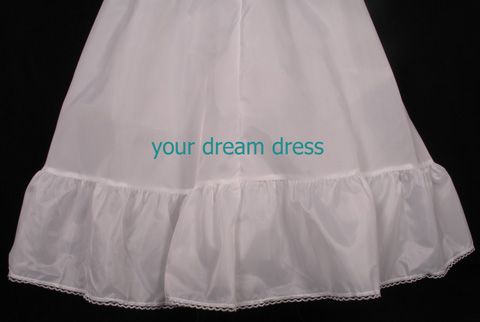 NEW Aline Petticoat Slip Spandex Waist White Brand New  