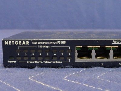 Netgear FS108 Fast Ethernet 8 Port Switch F32  