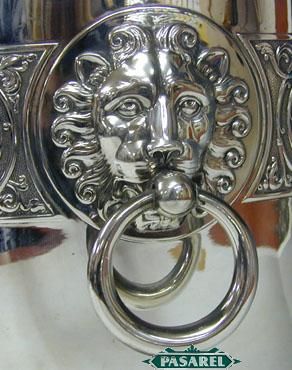 German WMF Art Nouveau Silver Punch Bowl & Ladle Ca1910  