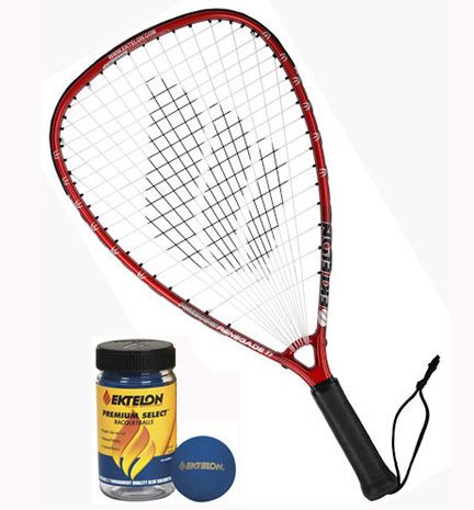 EKTELON RENEGADE Ti RACQUETBALL RACQUET + BALLS  