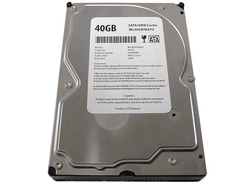 40GB 7200RPM 8MB Buffer SATA 3.5 Desktop Hard Drive for HP, DELL 