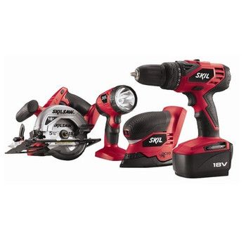 Skil 18V Cordless 4 Tool Combo Kit 2888 11  