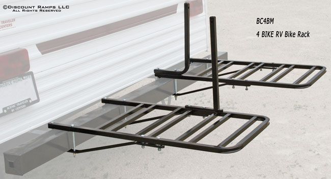 RV BUMPER MOUNT 4 BIKE RACK 5TH WHEEL MOTORHOME CAMPER  