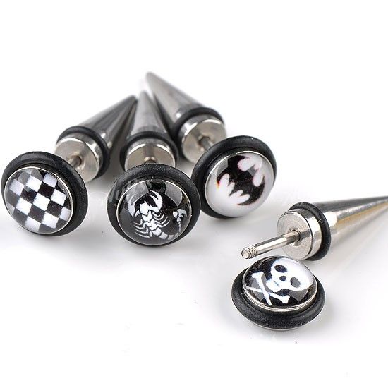   18ga Mens Spike Screw Earring Ear Stud Stainless Steel Cool  