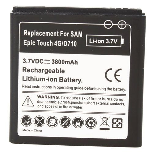   3800mah EXTENDED BATTERY For sprint Samsung Galaxy S II Epic 4G  