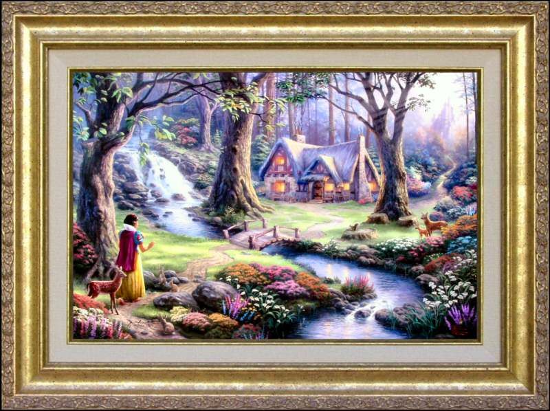 Thomas Kinkade Art Disney Snow White Classic Canvas  