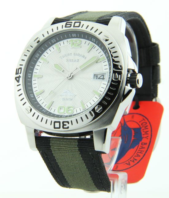 Mens Tommy Bahama Nylon Strap Date Watch RLX1025  