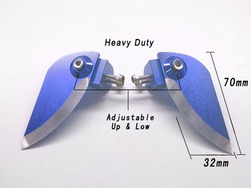 NEW 21 45 67 Gas Adjustable Turn Fin Boat T6061 Blue  