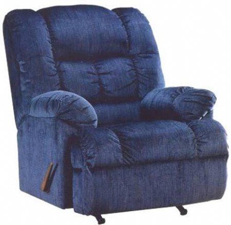 BIG MANS RECLINER~ROCKER w/ Navy Blue Only  